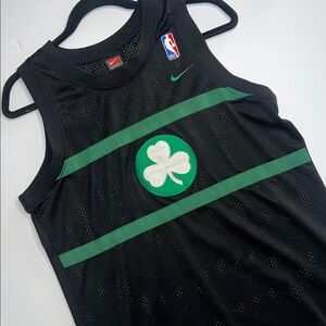 Nike Kids Black and Green Jersey